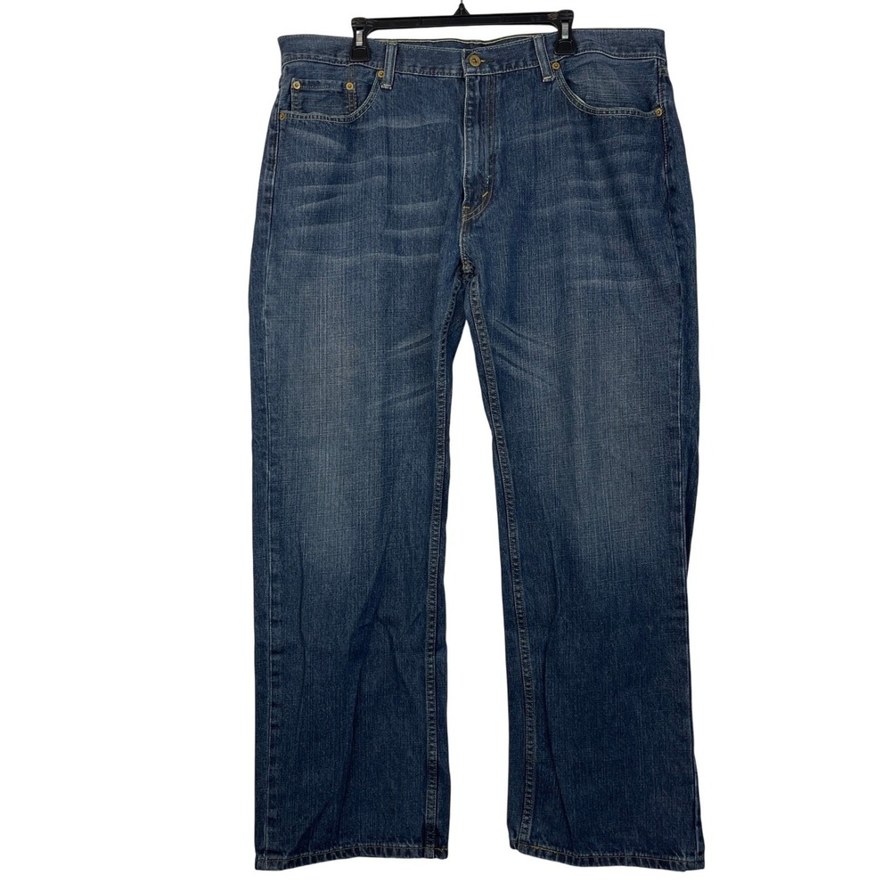 Levi's 559 Relaxed‎ Fit Straight Leg 42x30 BAGGY WIDE LEG Dark Denim Blue Jeans